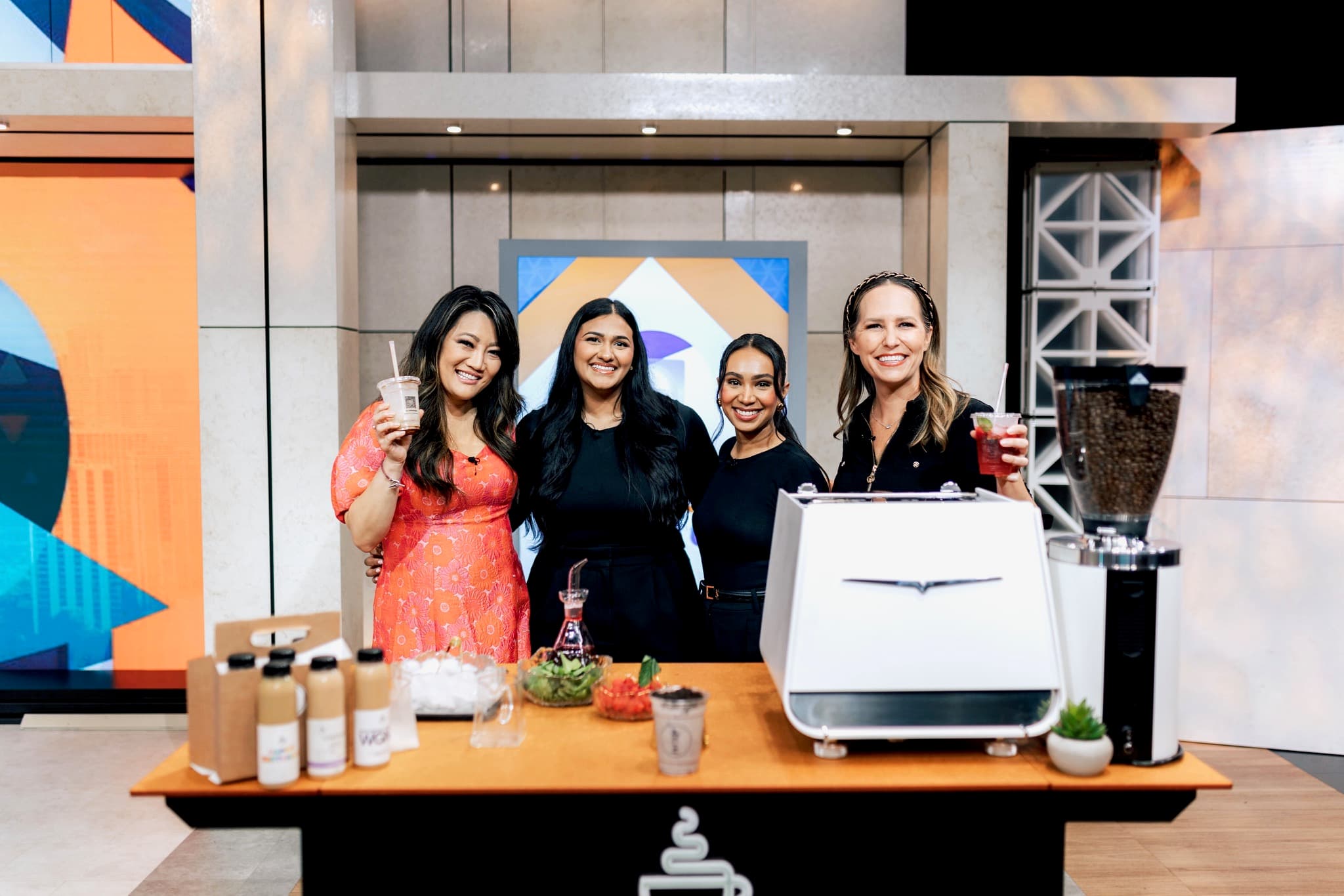 WGN — On set, live television